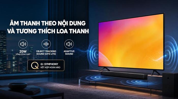 Smart Tivi Mini LED Samsung AI 4K 43 inch UA43M77HA Màu Đen