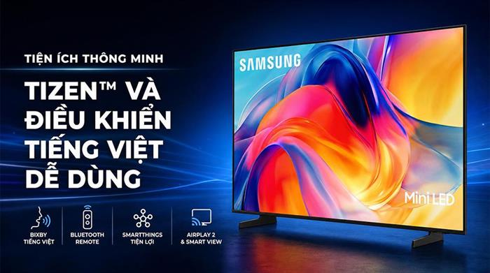 Smart Tivi Mini LED Samsung AI 4K 43 inch UA43M77HA Màu Đen