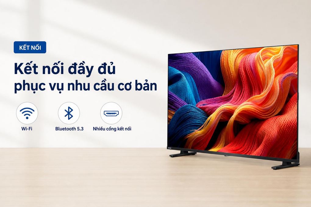 Smart Tivi QLED Toshiba FHD 43 inch 43V37SP Màu Đen