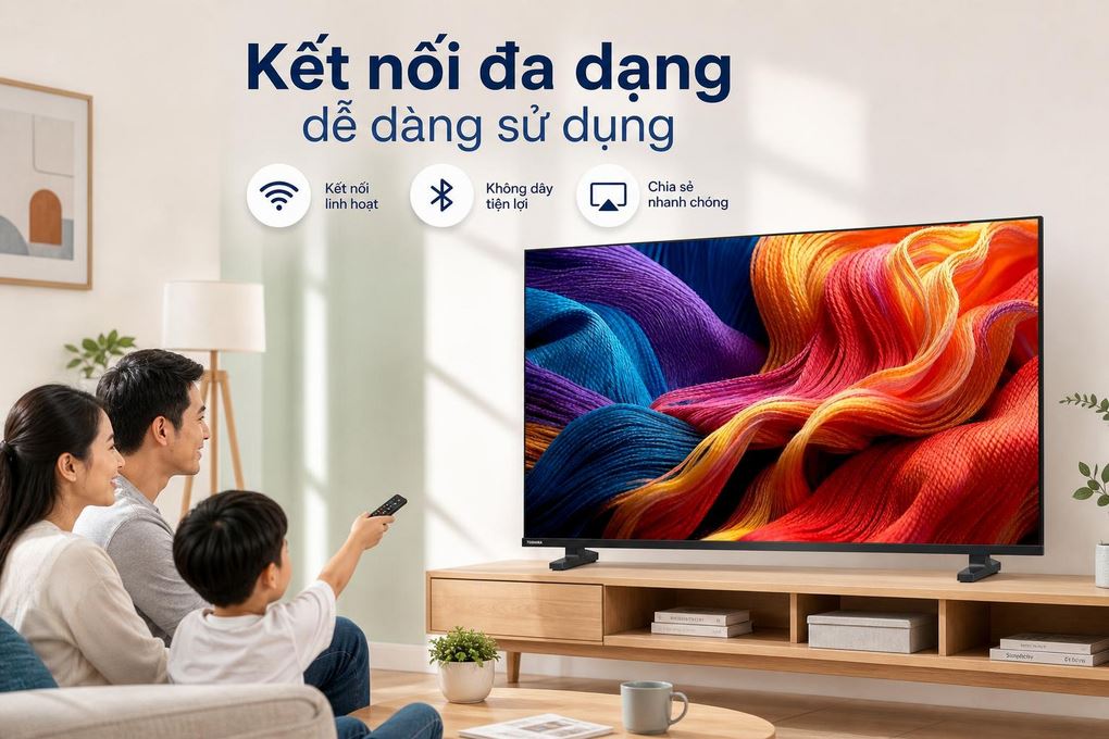 Smart Tivi QLED Toshiba FHD 32 inch 32V37SP Màu Đen