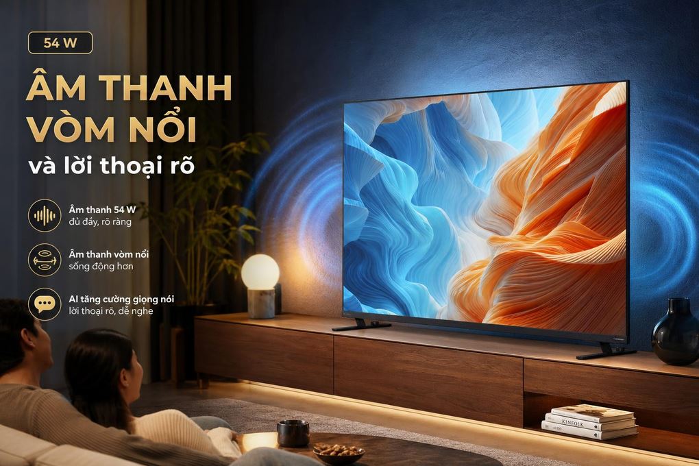 Smart Tivi Mini LED Toshiba AI 4K 55 inch 55Z670SP Màu Đen