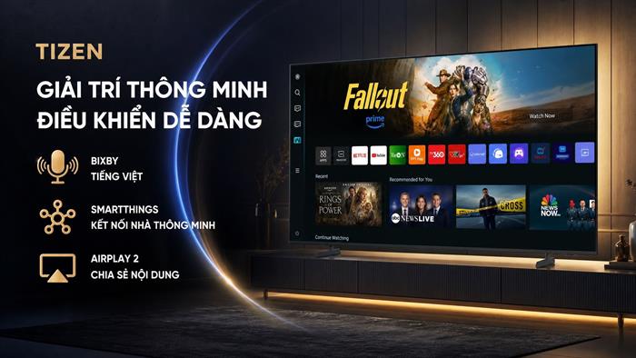 Smart Tivi Crystal UHD Samsung AI 4K 70 inch UA70U8500H Màu Đen