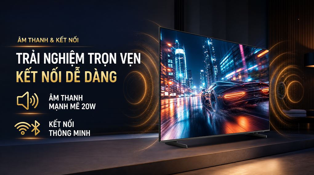 Smart Tivi Crystal UHD Samsung AI 4K 43 inch UA43U8000H Màu Đen