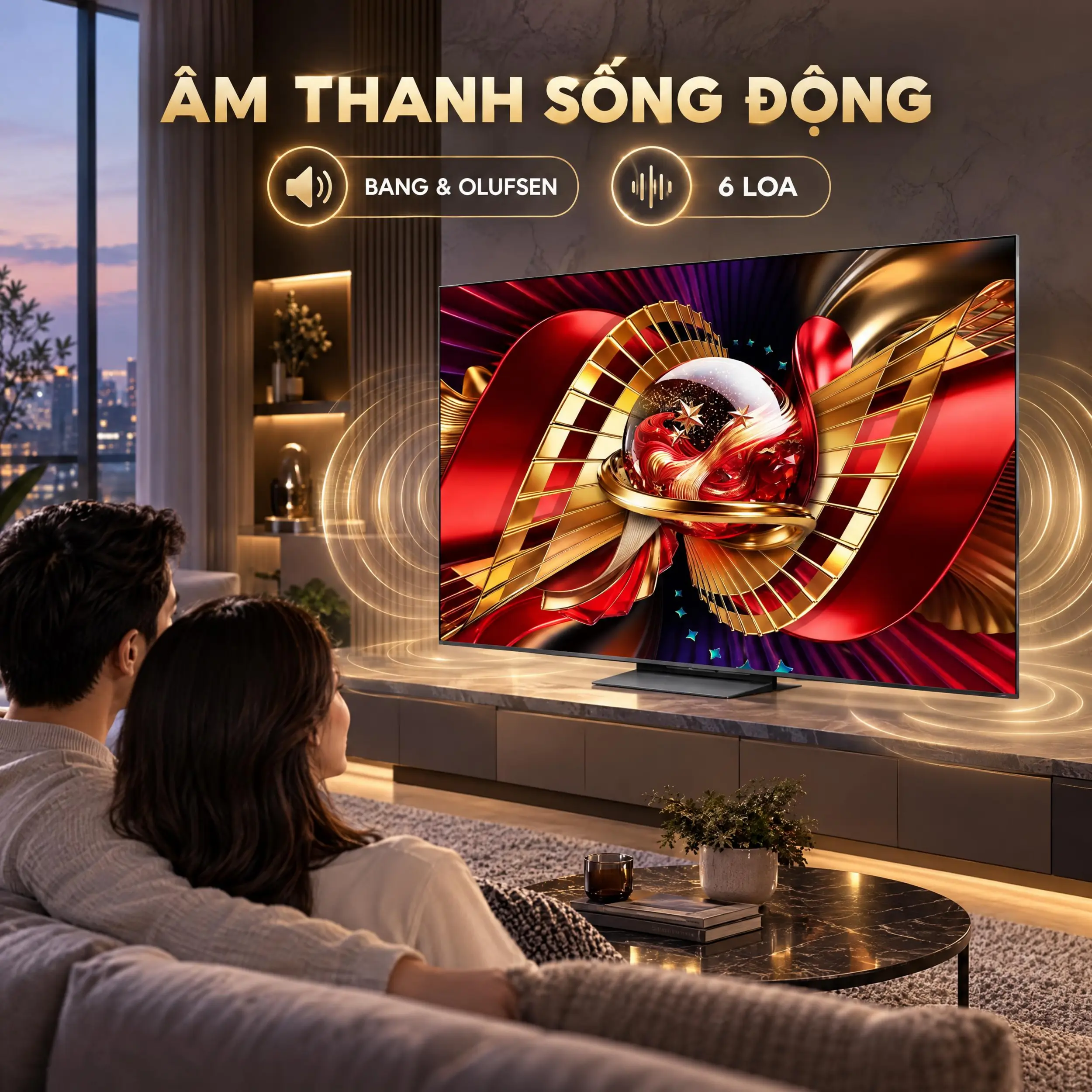 Google Tivi SQD-Mini LED TCL 4K 75 inch 75C8L Màu Đen