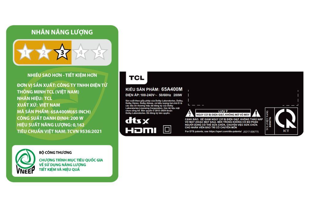 Google Tivi QD-Mini LED TCL 4K 65 inch 65A400M - 2