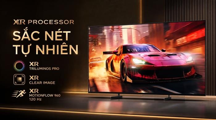 Google Tivi Sony 4K 75 inch K-75XR33VM2 Màu Đen