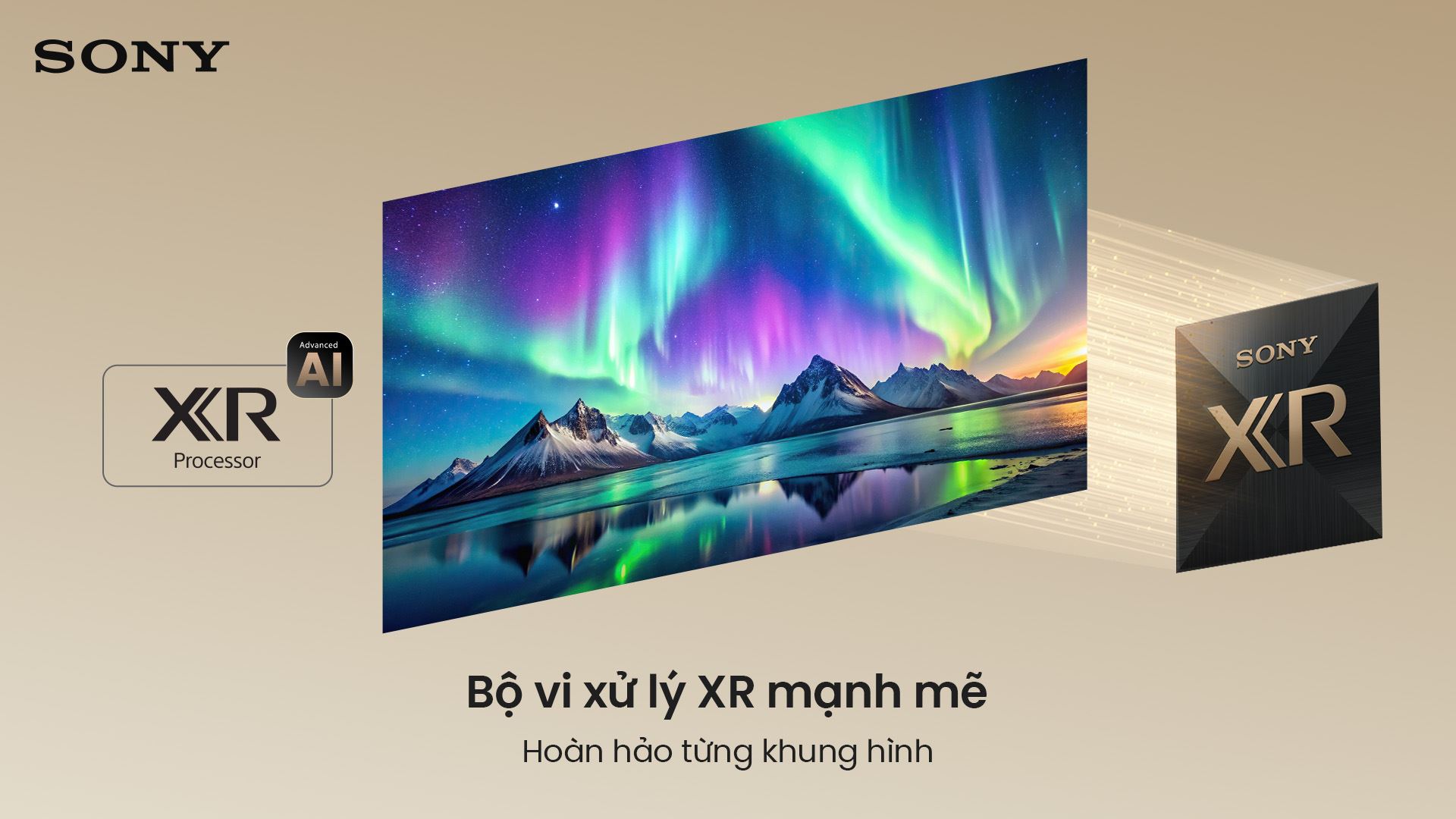 Google Tivi True RGB Sony AI 4K 85 inch K-85XR90M2 Màu Đen