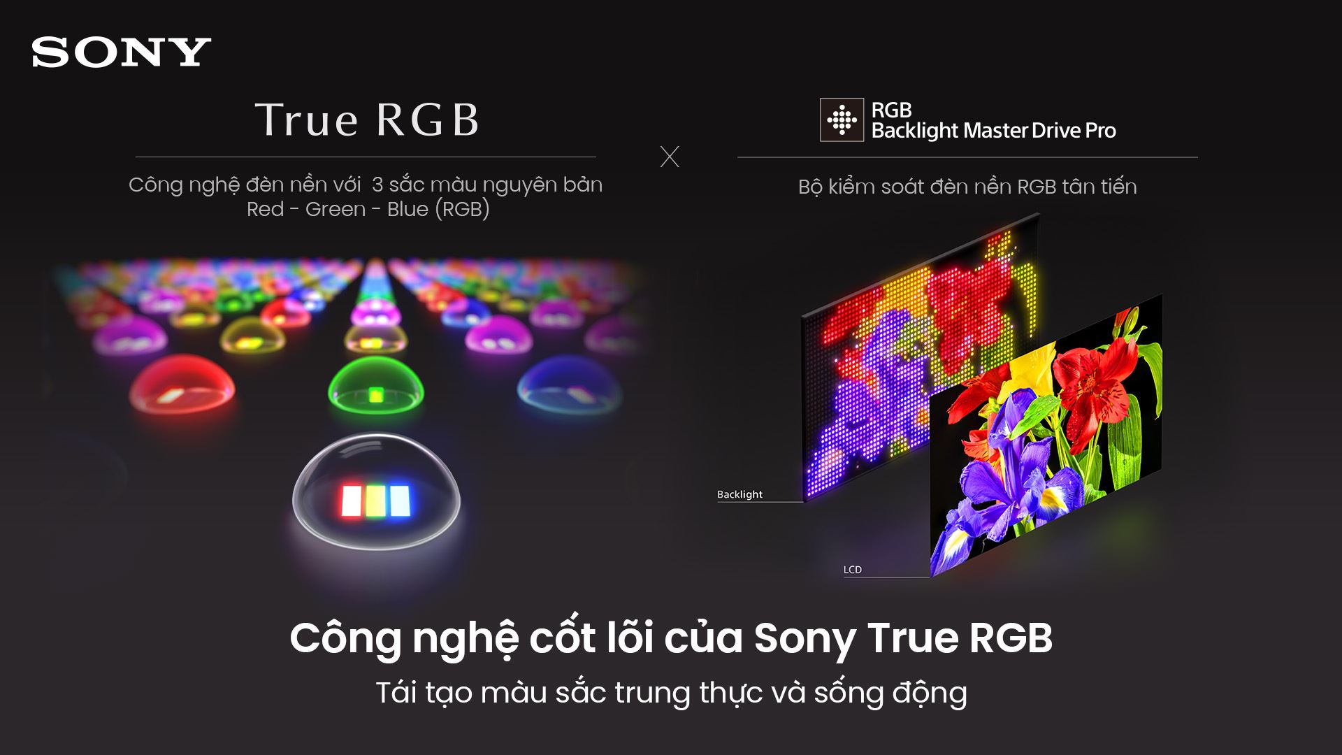 Google Tivi True RGB Sony AI 4K 85 inch K-85XR90M2 Màu Đen