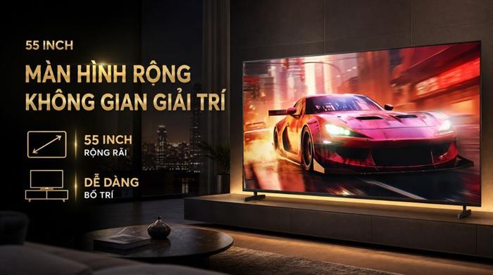 Google Tivi Sony 4K 55 inch K-55XR33VM2 Màu Đen