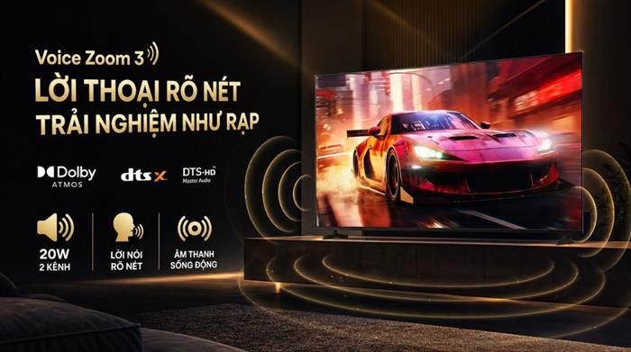 Google Tivi Sony 4K 55 inch K-55XR33VM2 Màu Đen