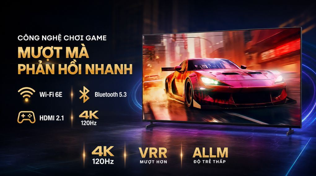Google Tivi Sony 4K 55 inch K-55XR33VM2 Màu Đen