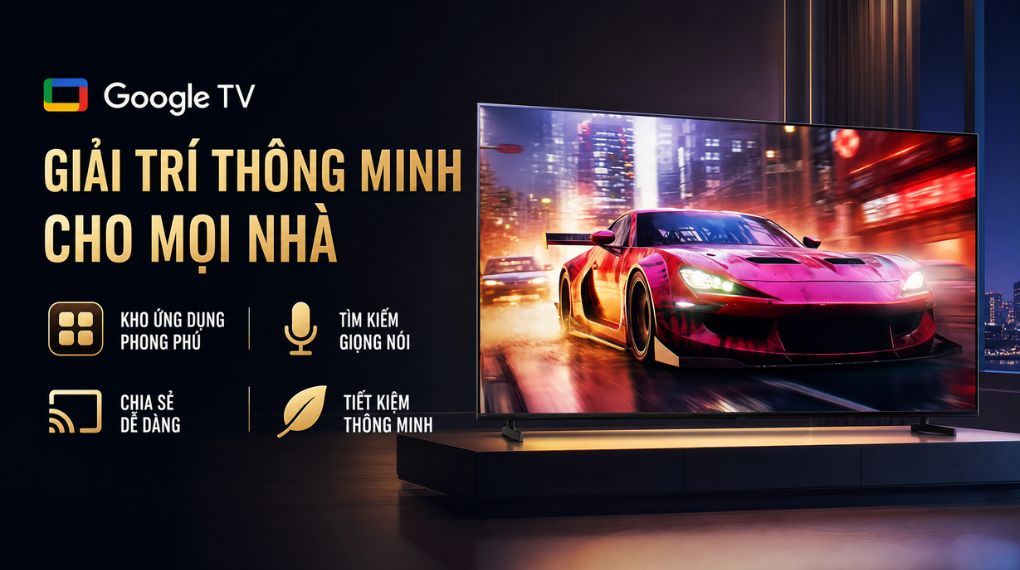 Google Tivi Sony 4K 55 inch K-55XR33VM2 Màu Đen