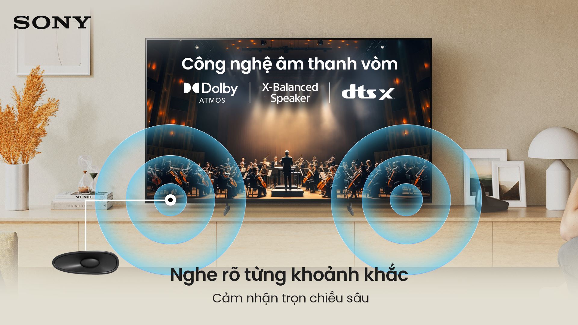 Google Tivi Sony 4K 100 inch K-100XR30M2 Màu Đen