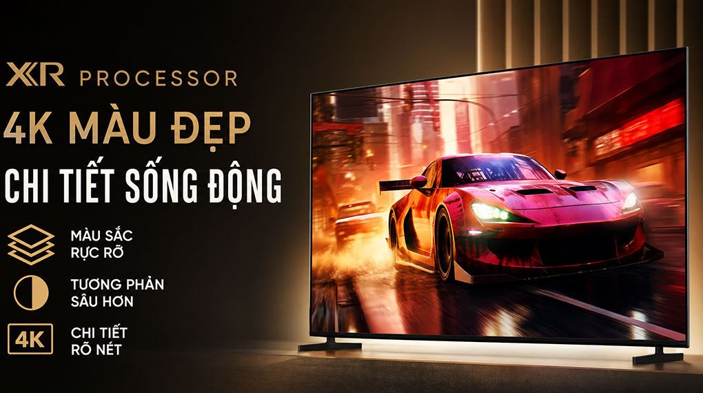 Google Tivi Sony 4K 100 inch K-100XR30M2 Màu Đen