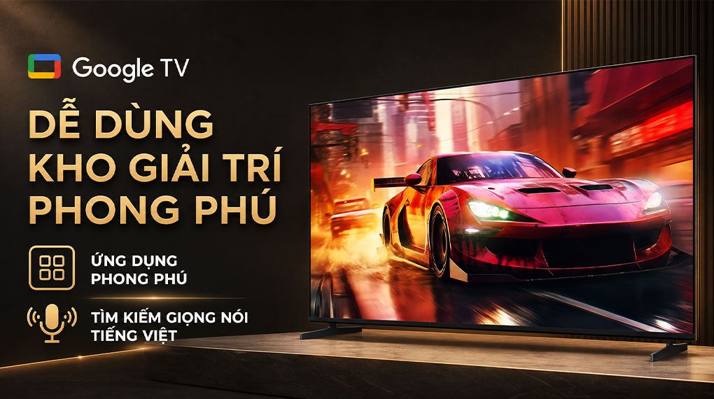 Google Tivi Sony 4K 100 inch K-100XR30M2 Màu Đen