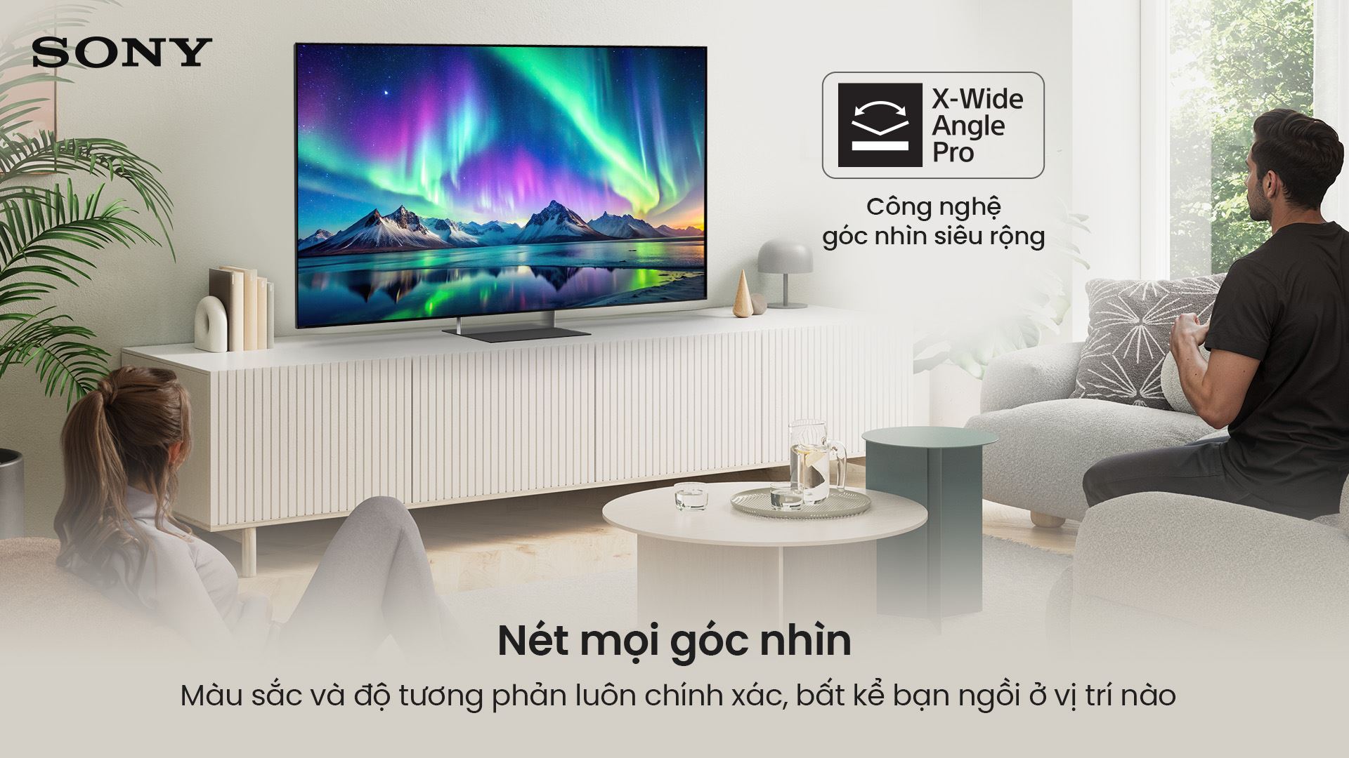 Google Tivi True RGB Sony AI 4K 75 inch K-75XR90M2 Màu Đen