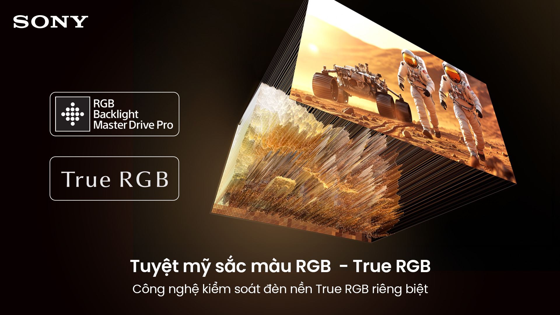 Google Tivi True RGB Sony AI 4K 55 inch K-55XR70M2 Màu Đen