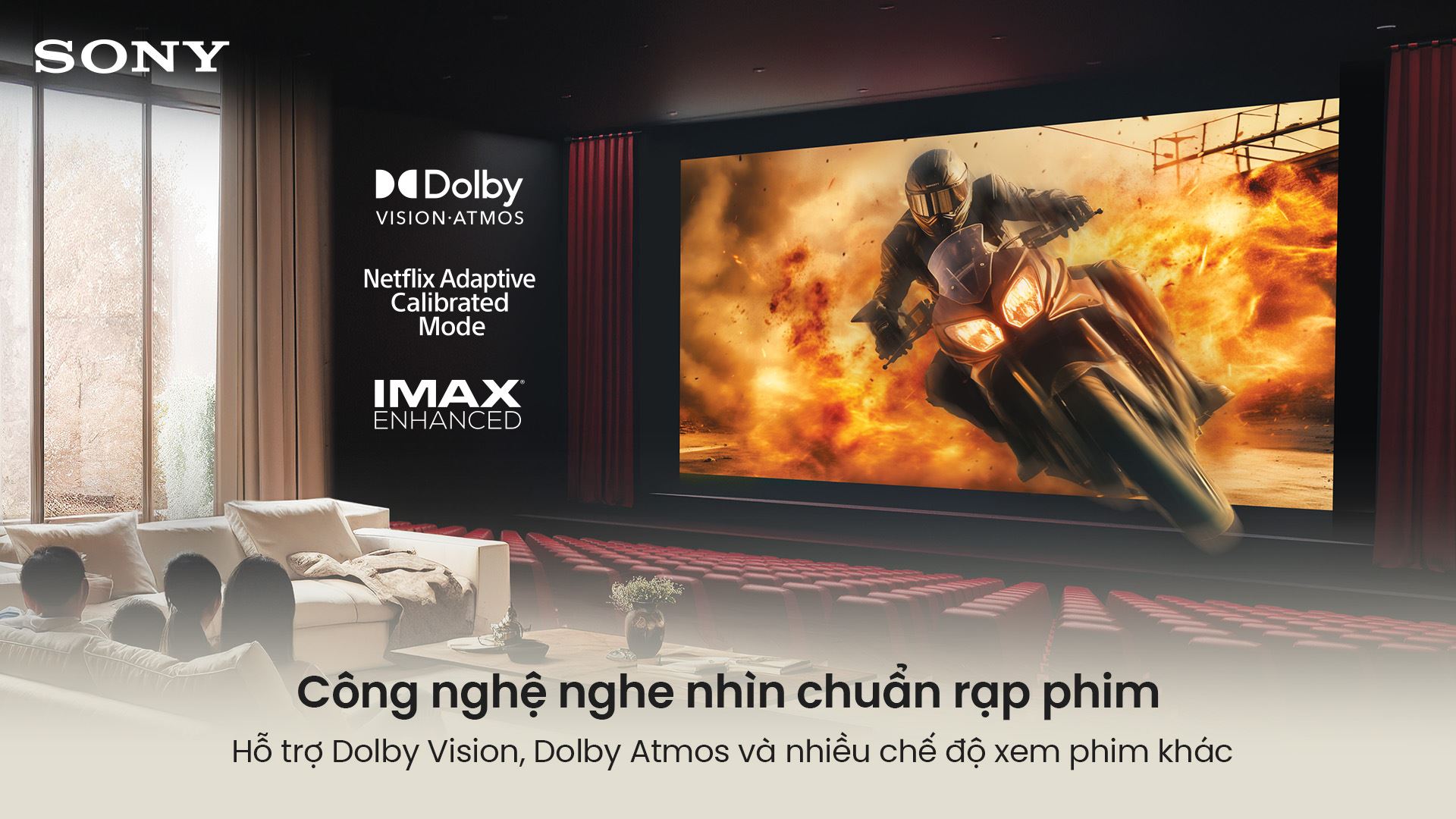 Google Tivi True RGB Sony AI 4K 55 inch K-55XR70M2 Màu Đen