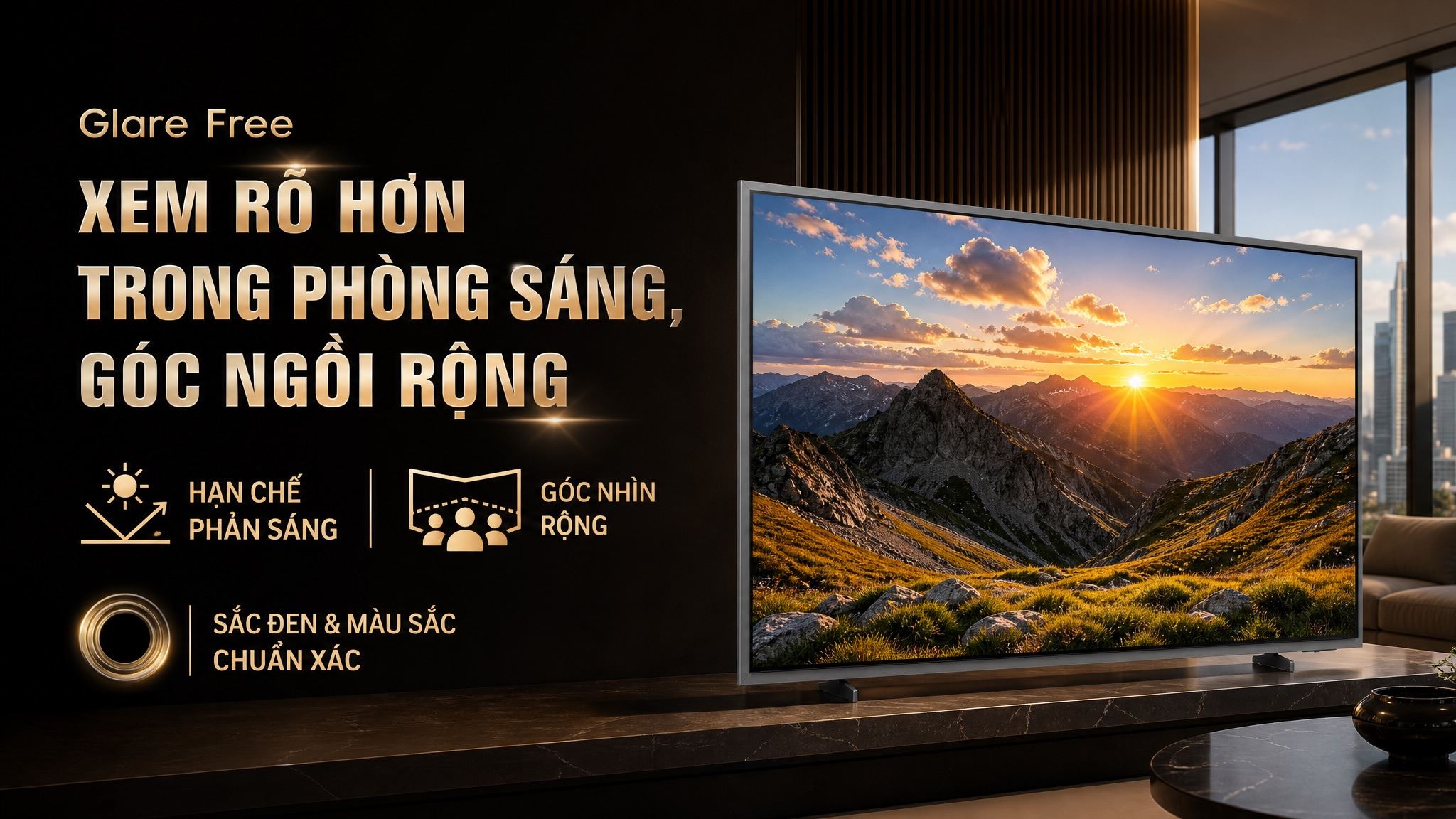 Smart Tivi OLED Samsung AI 4K 77 inch QA77S95HX Màu Đen
