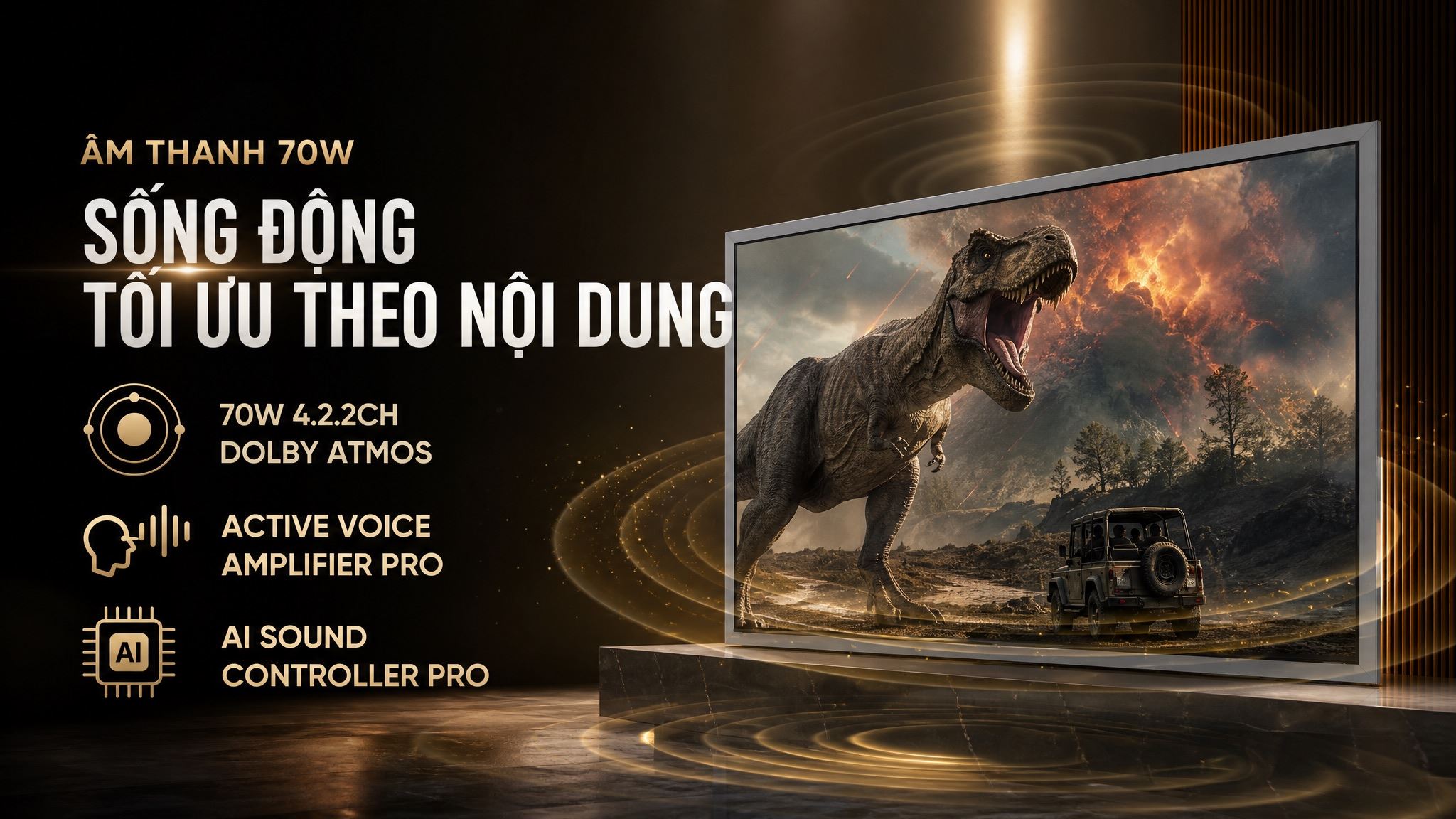 Smart Tivi OLED Samsung AI 4K 65 inch QA65S95HX Màu Đen