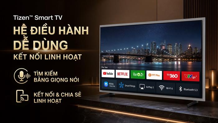Smart Tivi OLED Samsung AI 4K 65 inch QA65S95HX Màu Đen