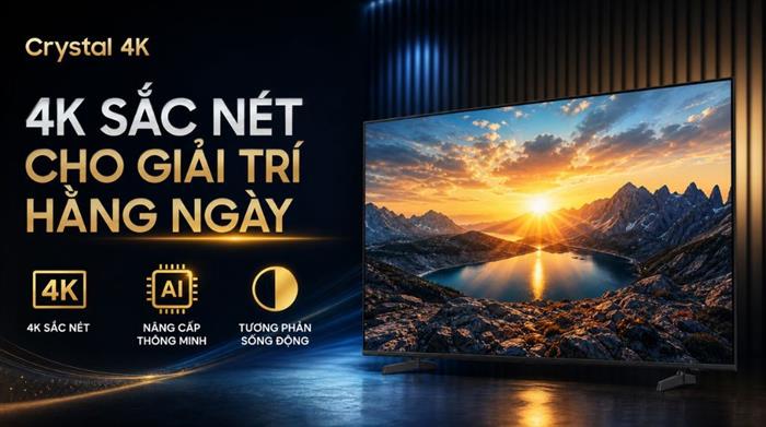 Smart Tivi Crystal UHD Samsung AI 4K 75 inch UA75U8500H Màu Đen