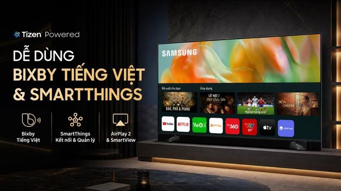 Smart Tivi Mini LED Samsung AI 4K 75 inch UA75M8XHA Màu Đen