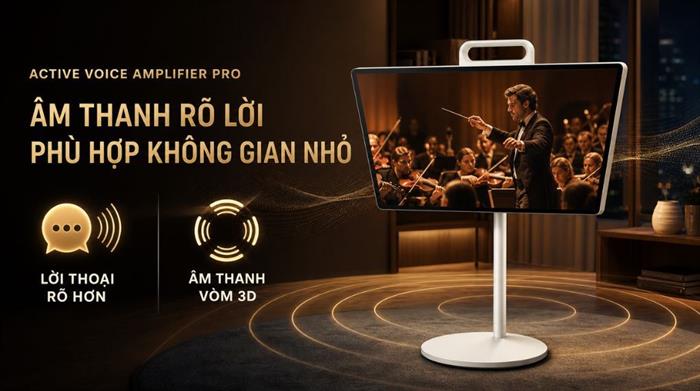 Smart Tivi Moving Style Samsung AI 2K 27 inch UA27LSM7FA Màu Đen