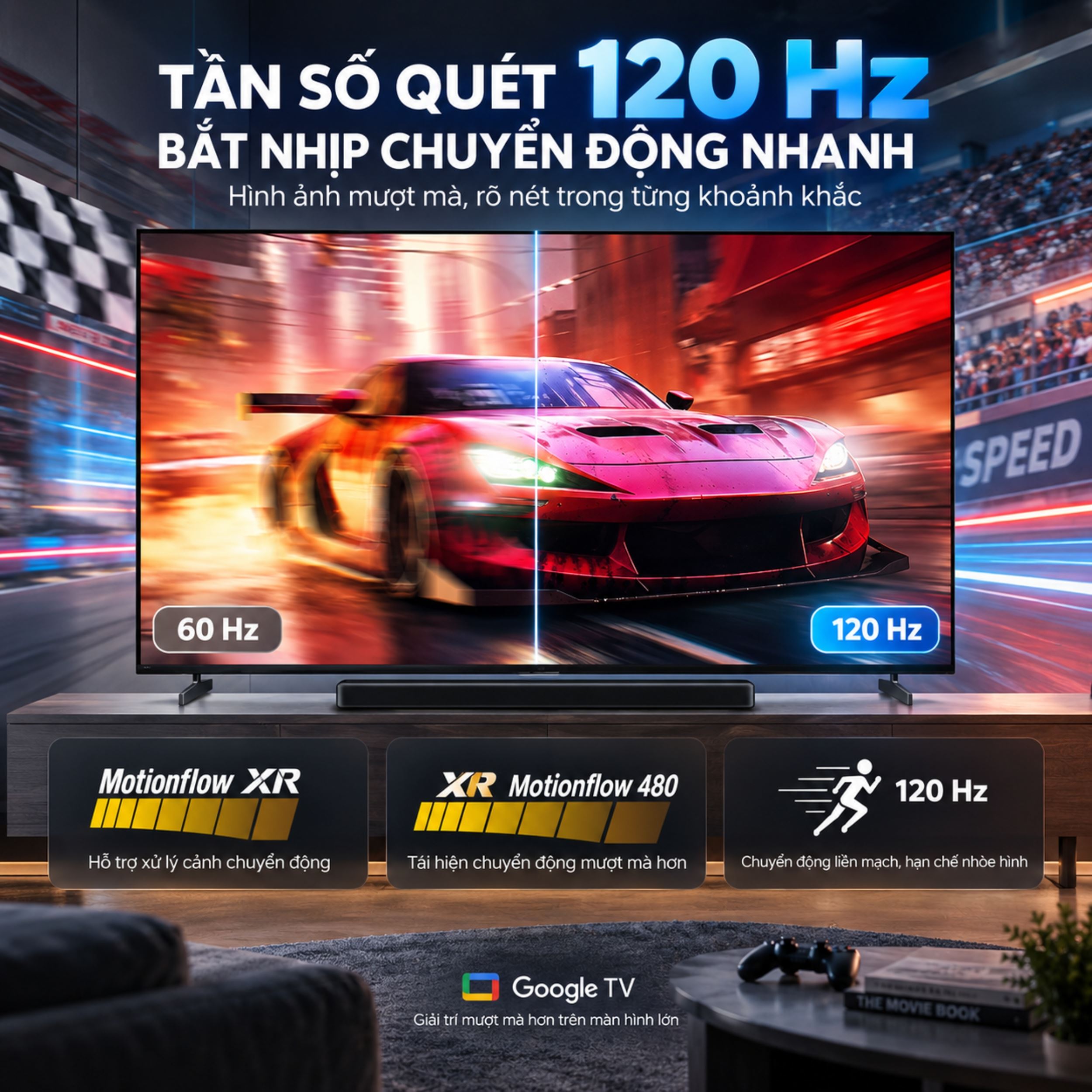 Google Tivi Sony 4K 65 inch K-65XR30M2 Màu Đen