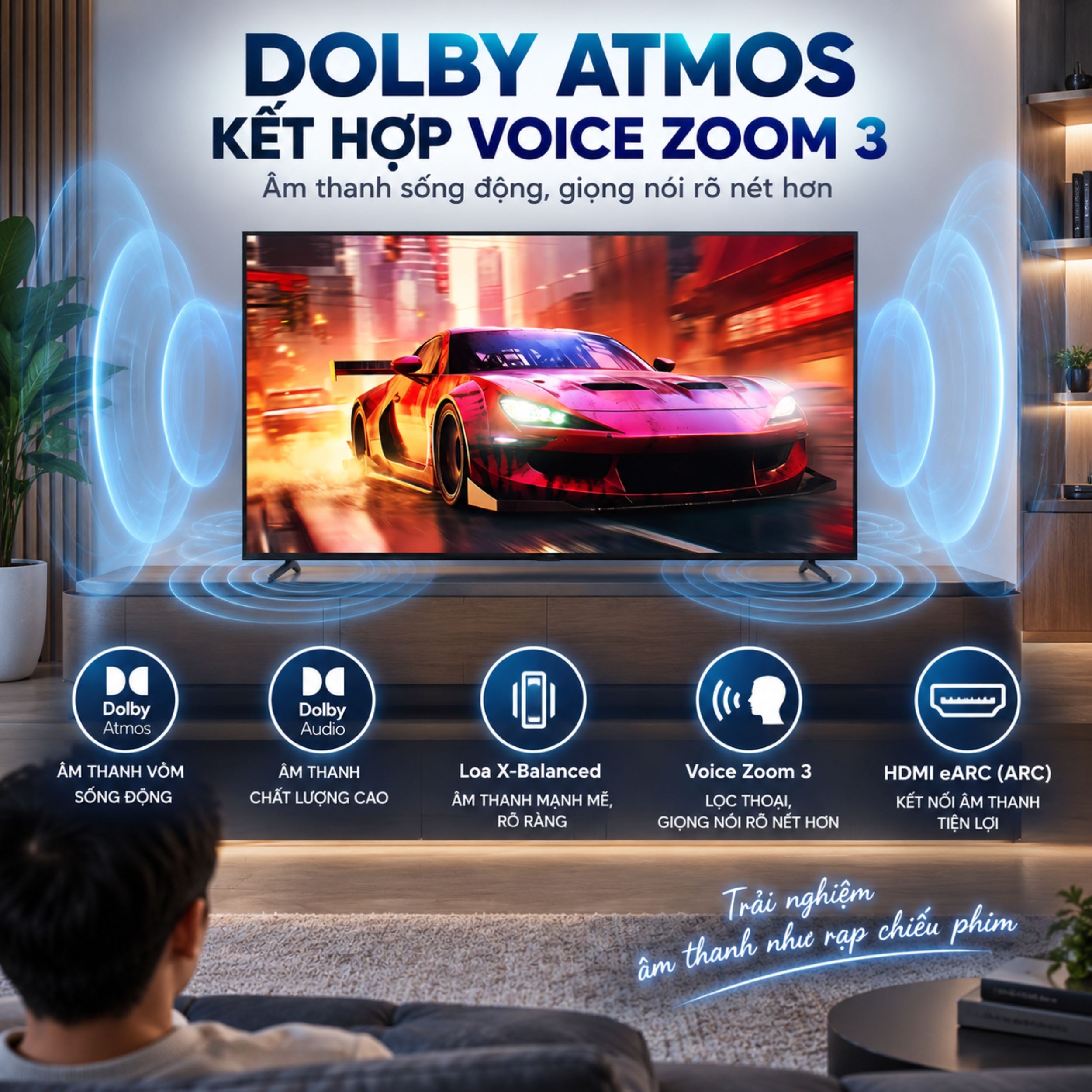 Google Tivi Sony 4K 65 inch K-65XR30M2 Màu Đen