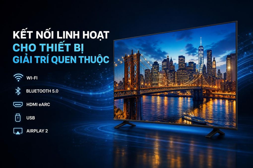 Smart Tivi Toshiba AI 4K 50 inch 50C350RP Màu Đen
