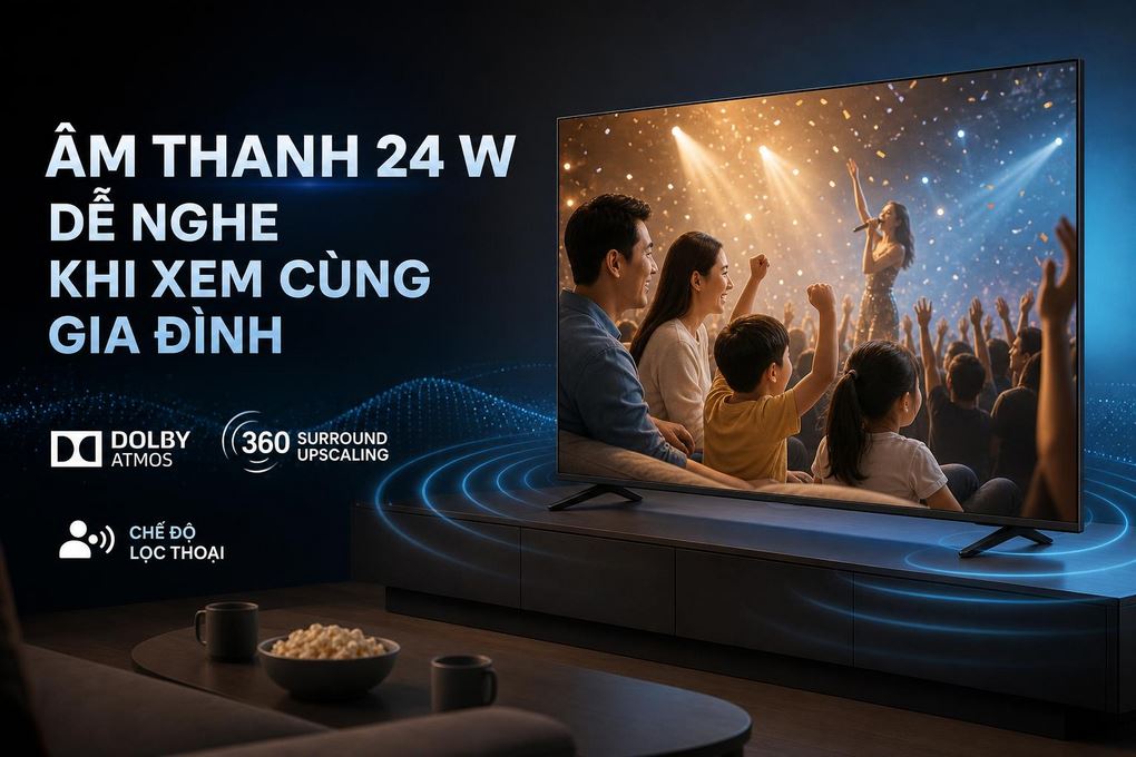 Smart Tivi Toshiba AI 4K 50 inch 50C350RP Màu Đen