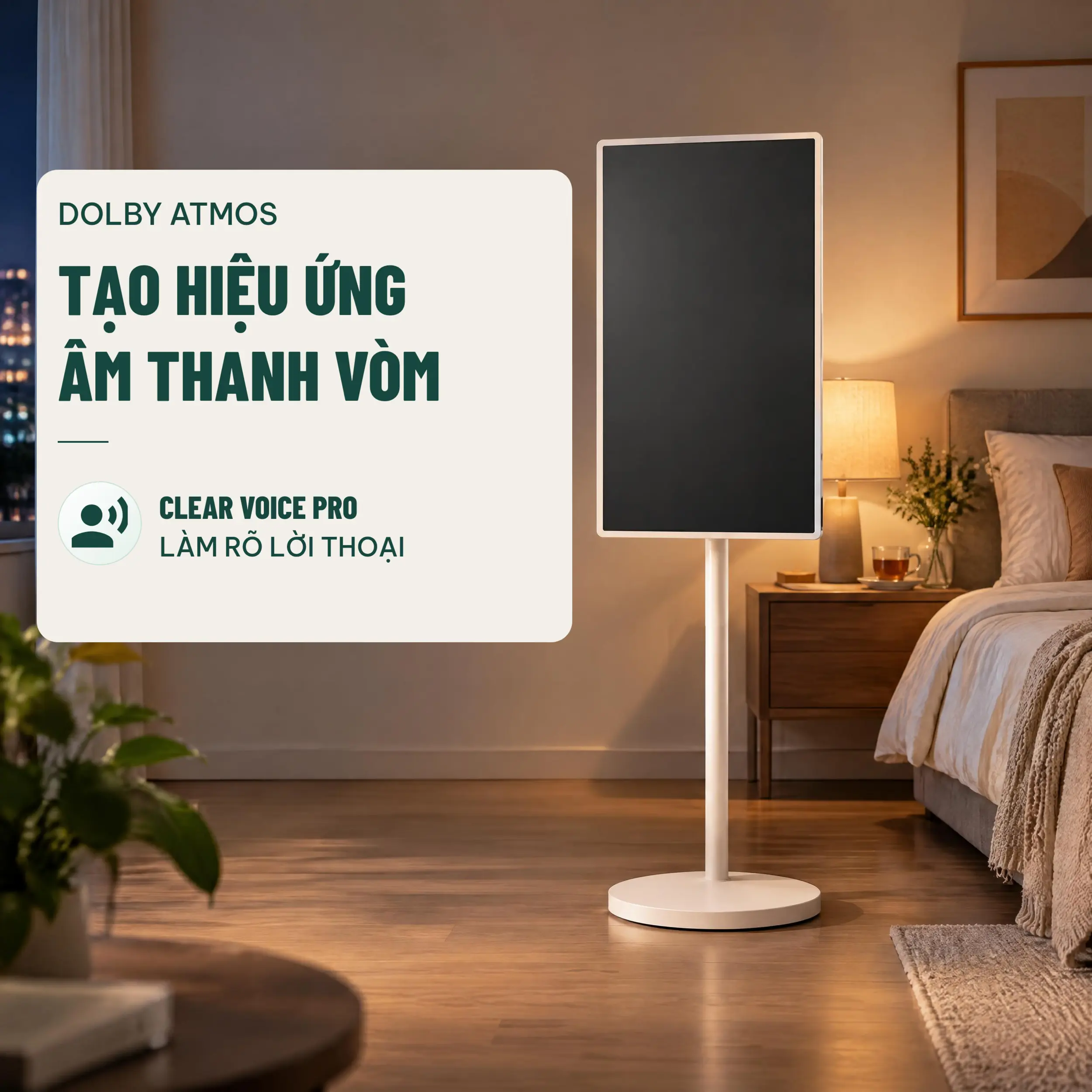 LG StanbyME 2 Max 4K 32 inch 32LX6BDGA - Hiệu ứng âm thanh vòm LG StanbyME 2 Max 4K 32 inch 32LX6BDGA - Hiệu ứng âm thanh vòm