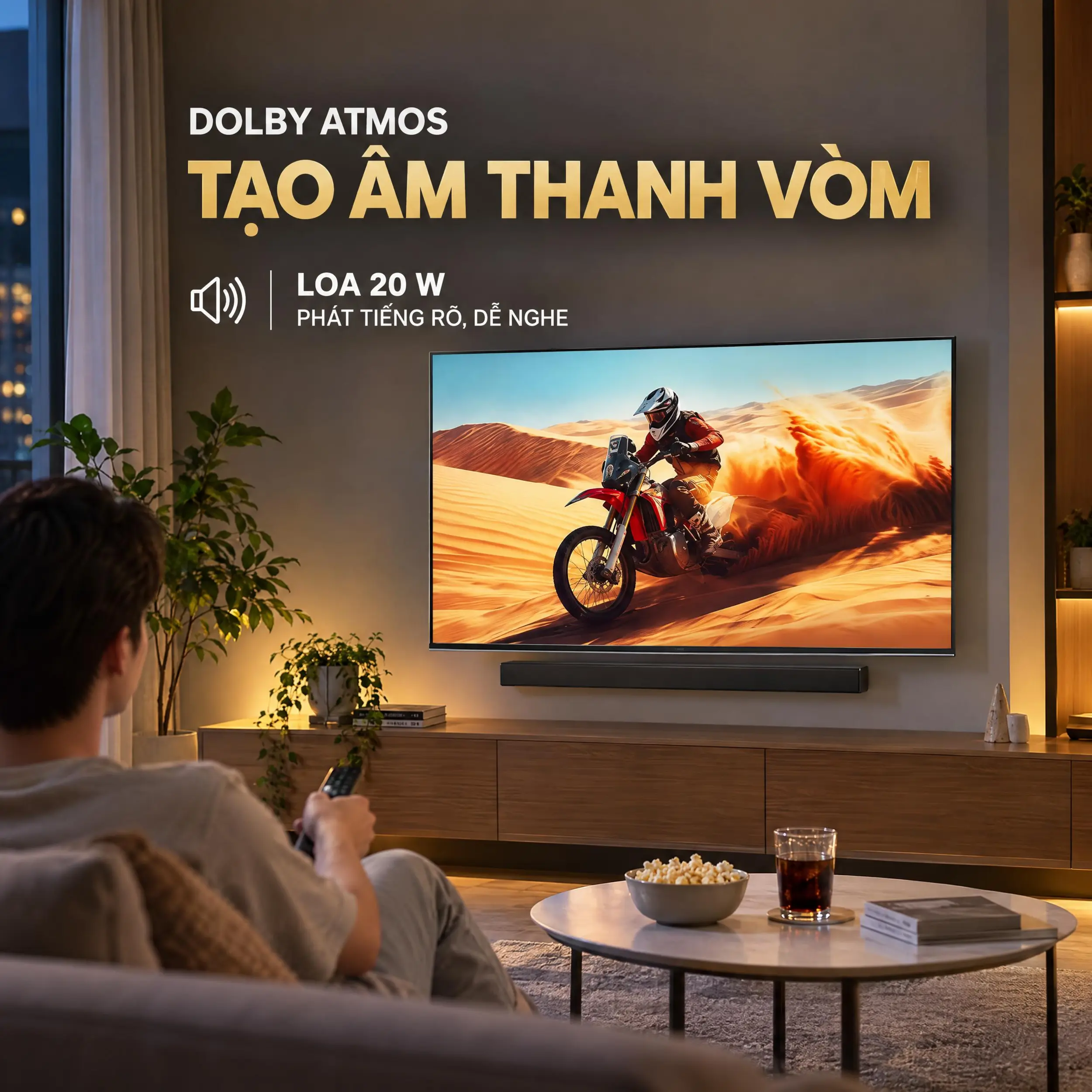 Google Tivi Sony 4K 65 inch K-65S20M2 - Âm thanh sống động