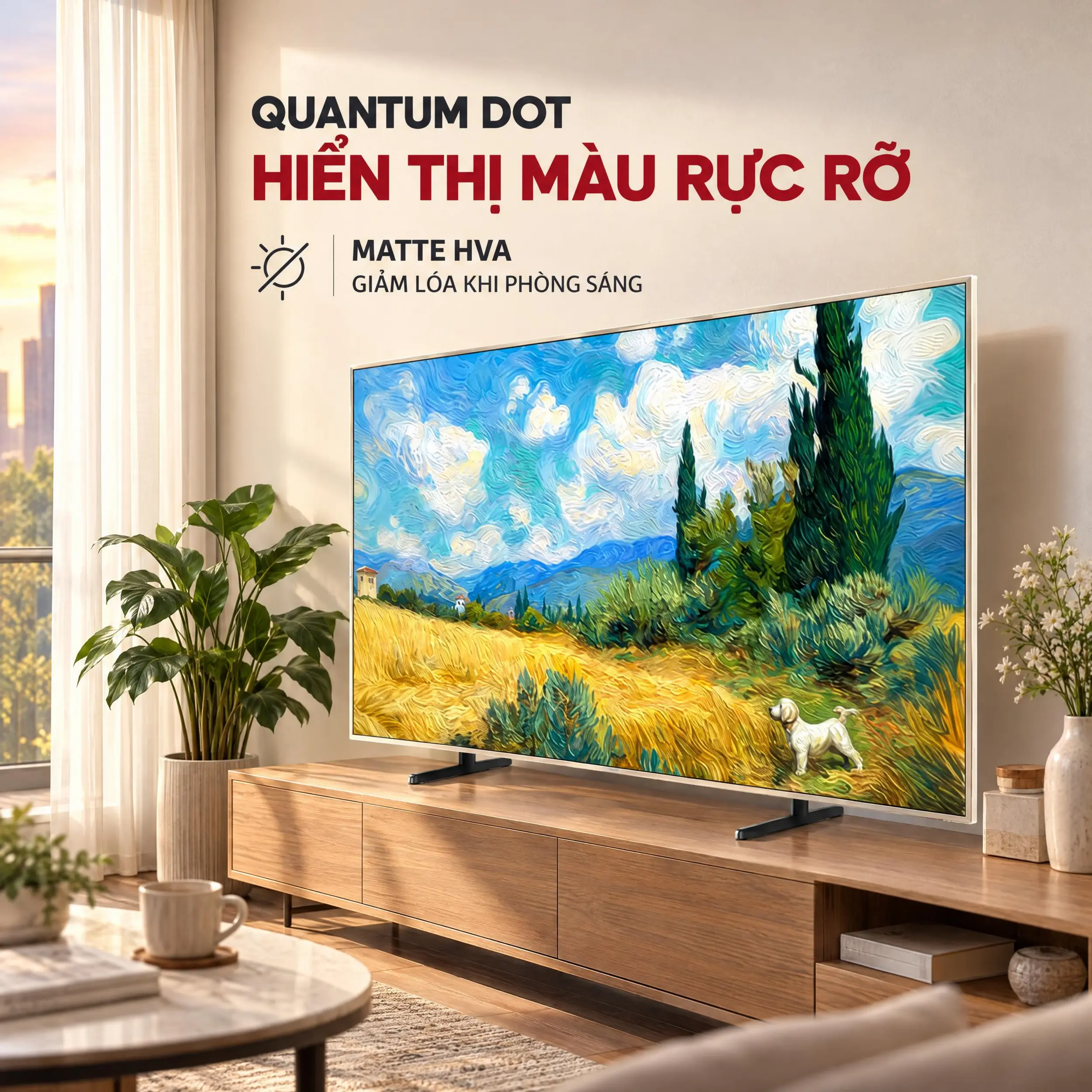 Google Tivi QD-Mini LED TCL 4K 65 inch 65A400 Pro Màu Đen