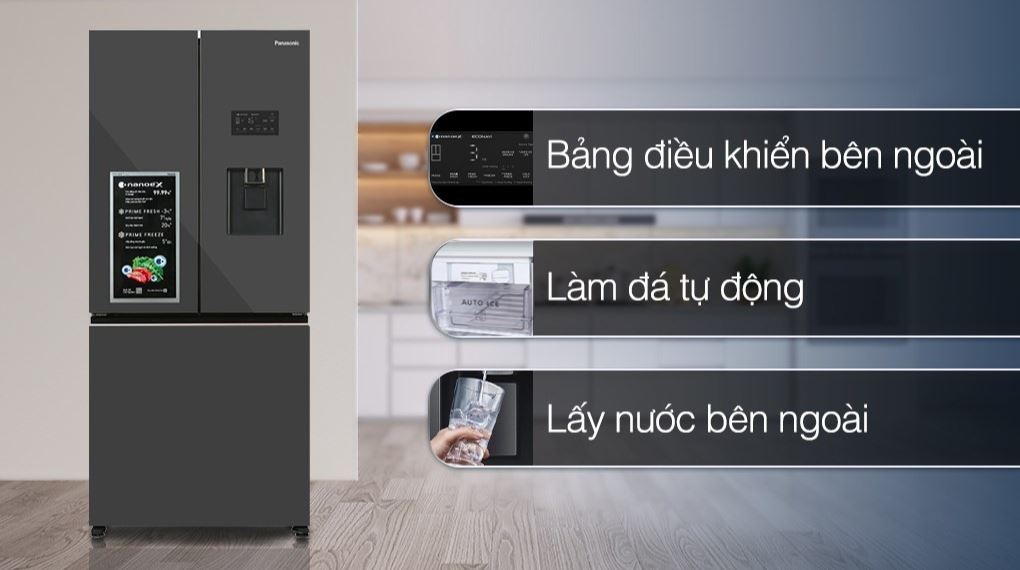 Tủ lạnh Panasonic Inverter 495 lít NR-CW530XMMV - Tiện ích