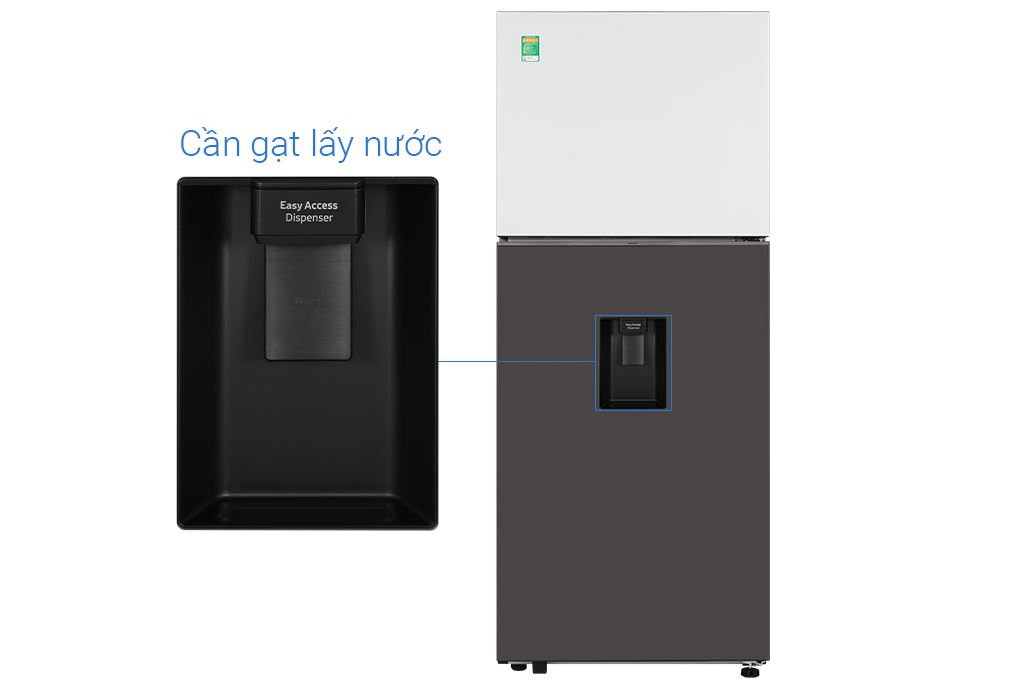 Tủ lạnh Samsung Inverter 382 lít Bespoke RT38CB6784C3SV Màu Trắng - Nâu