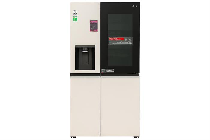 Tủ lạnh LG Inverter 635 lít Side By Side InstaView Door-in-Door GR-X257BG Màu Màu be