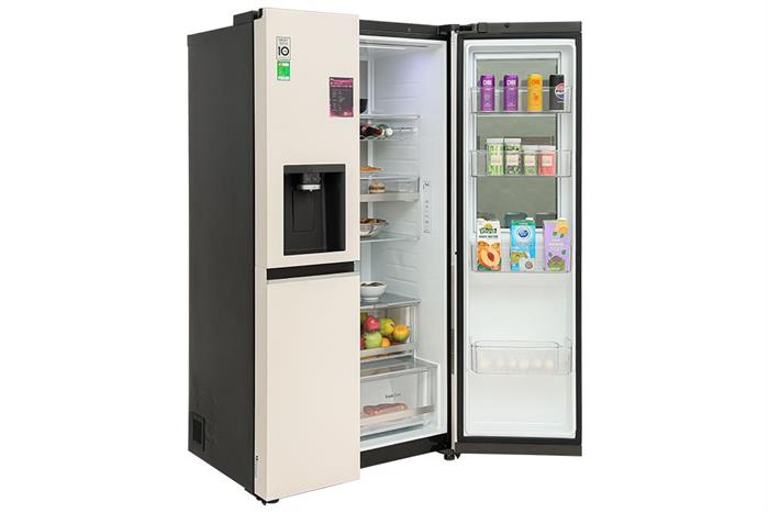 Tủ lạnh LG Inverter 635 lít Side By Side InstaView Door-in-Door GR-X257BG Màu Màu be
