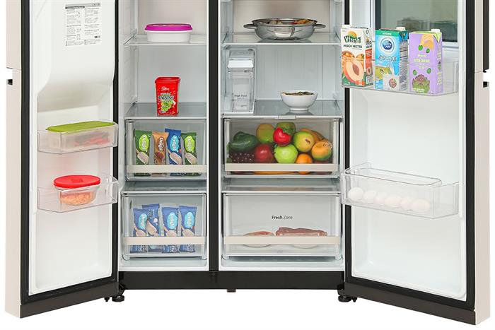 Tủ lạnh LG Inverter 635 lít Side By Side InstaView Door-in-Door GR-X257BG Màu Màu be