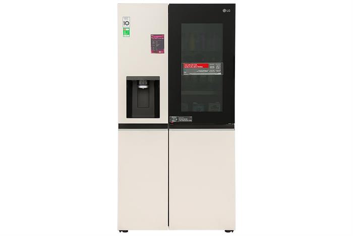 Tủ lạnh LG Inverter 635 lít Side By Side InstaView Door-in-Door GR-X257BG Màu Màu be