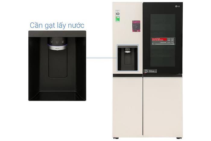 Tủ lạnh LG Inverter 635 lít Side By Side InstaView Door-in-Door GR-X257BG Màu Màu be