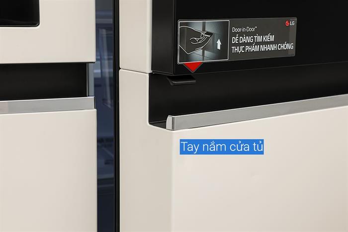 Tủ lạnh LG Inverter 635 lít Side By Side InstaView Door-in-Door GR-X257BG Màu Màu be