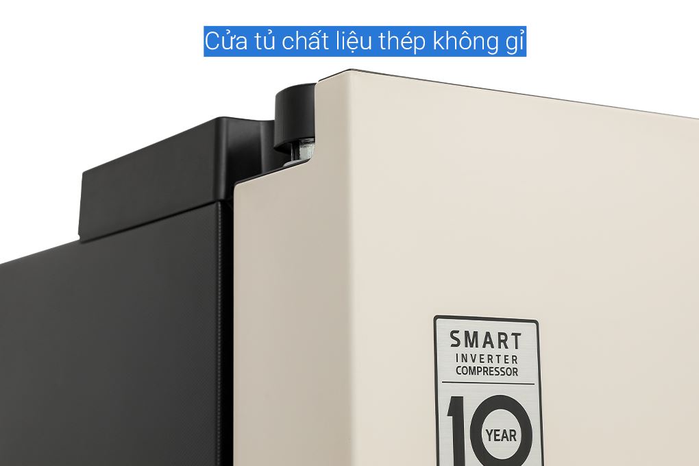 Tủ lạnh LG Inverter 635 lít Side By Side InstaView Door-in-Door GR-X257BG Màu Màu be