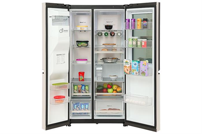 Tủ lạnh LG Inverter 635 lít Side By Side InstaView Door-in-Door GR-X257BG Màu Màu be