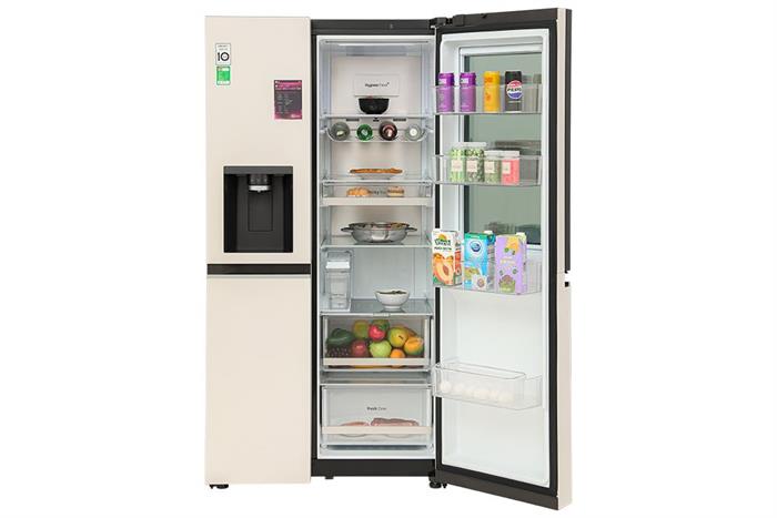 Tủ lạnh LG Inverter 635 lít Side By Side InstaView Door-in-Door GR-X257BG Màu Màu be