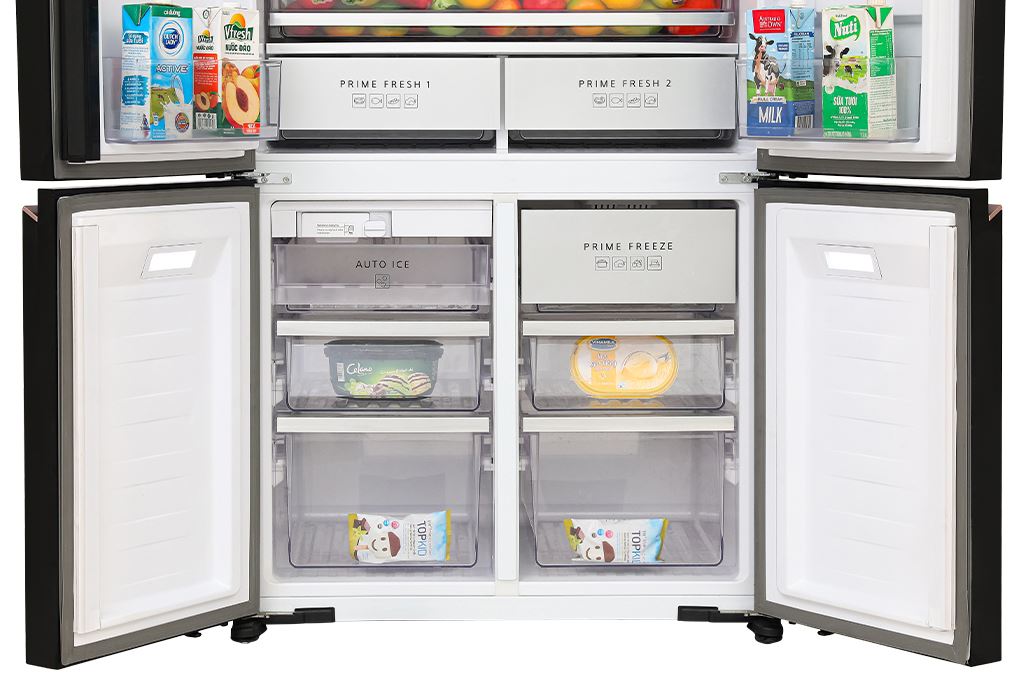 Tủ lạnh Panasonic Inverter 621 lít PRIME+ Edition Multi Door NR-XY680YMMV Màu Đen