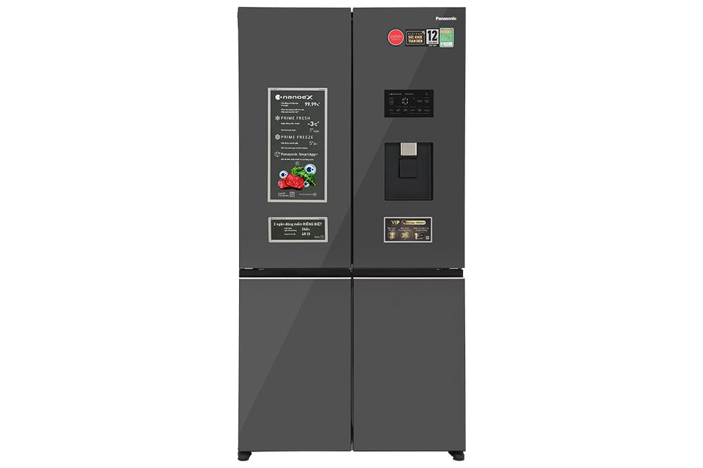 Tủ lạnh Panasonic Inverter 621 lít PRIME+ Edition Multi Door NR-XY680YMMV Màu Đen