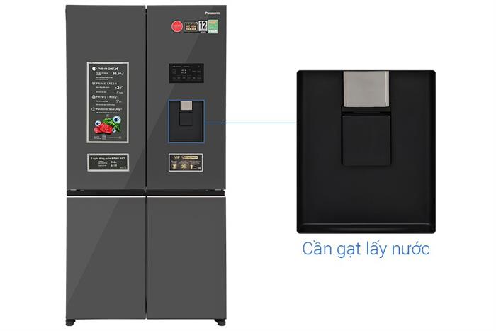 Tủ lạnh Panasonic Inverter 621 lít PRIME+ Edition Multi Door NR-XY680YMMV Màu Đen