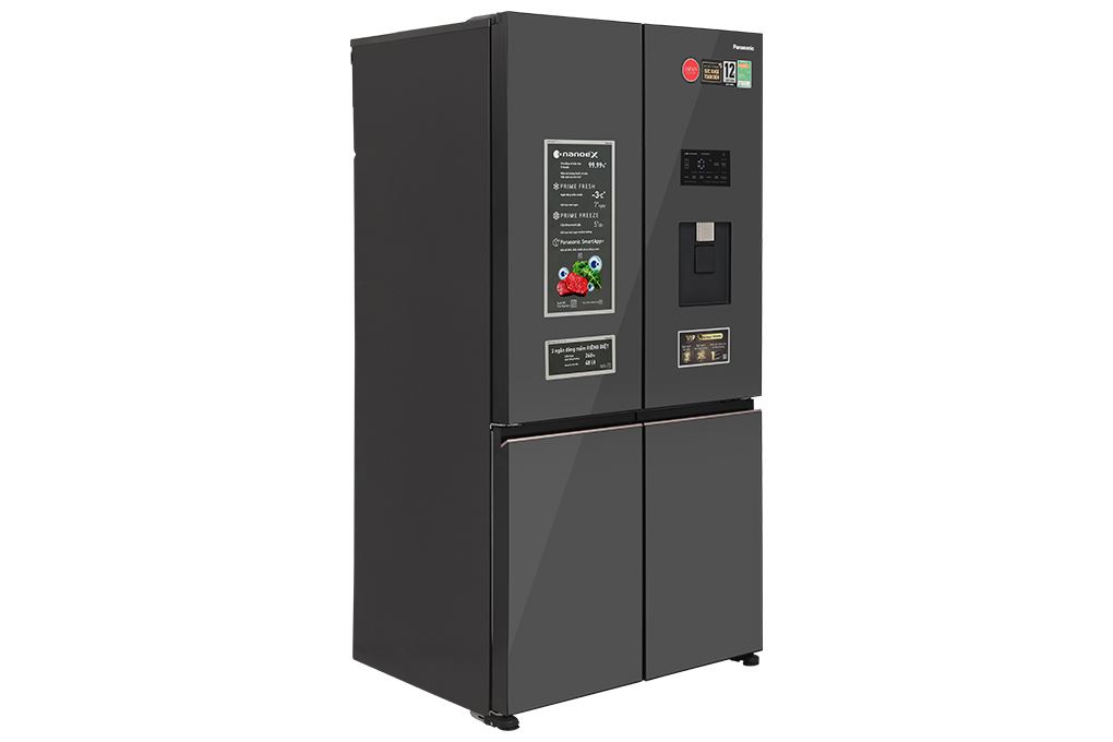 Tủ lạnh Panasonic Inverter 621 lít PRIME+ Edition Multi Door NR-XY680YMMV Màu Đen